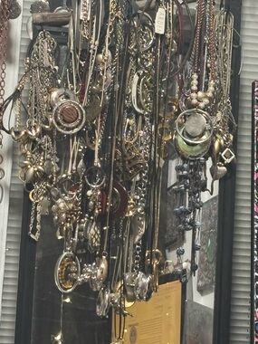 Assorted Mixed-Tone Necklace Bundle buy by the lb— Gold, Silver, Black Accents